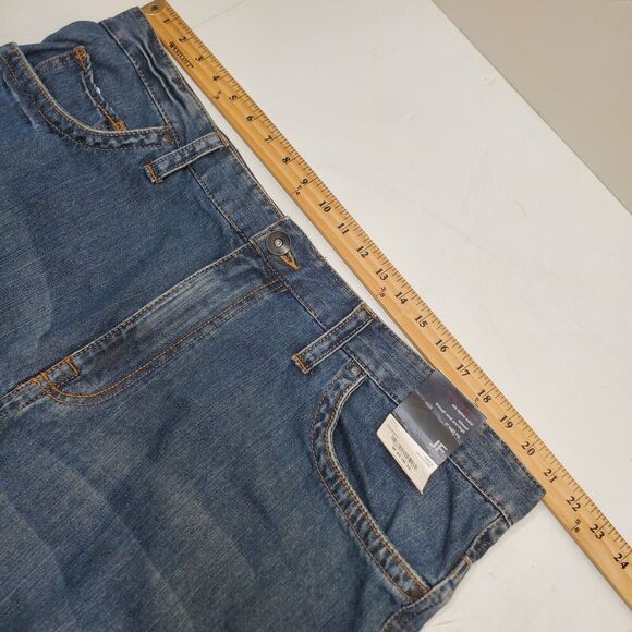 J. Ferrar Jeans Mens Distressed Wash Relaxed Straight Denim Barrier 42x30 NWT - Picture 16 of 16